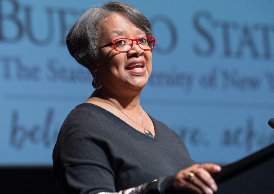 President Conway-Turner at the Lectern