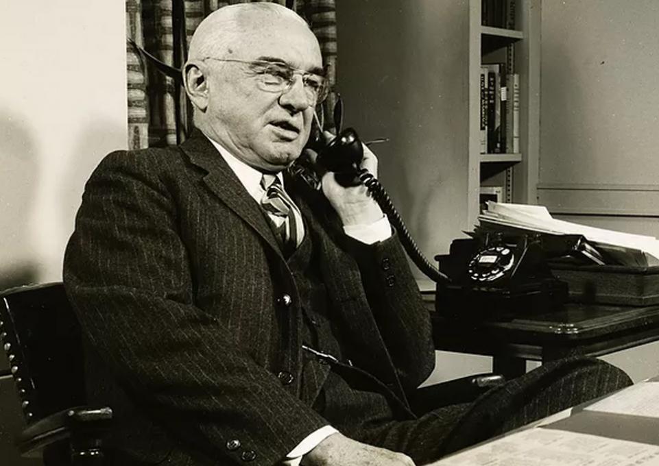 Alex Osborn at his desk