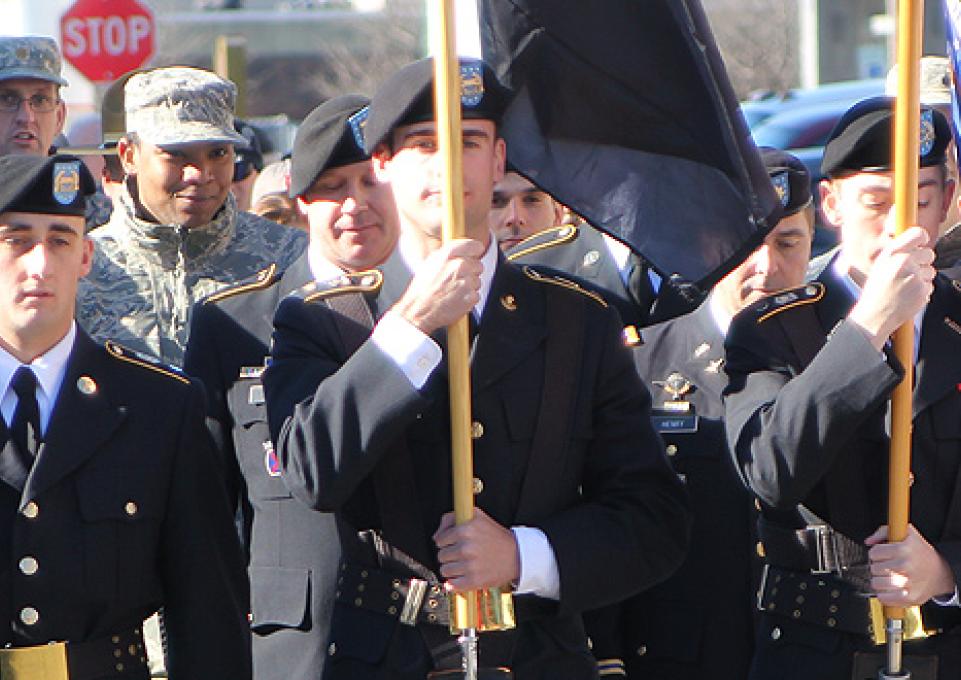 Veterans Marching