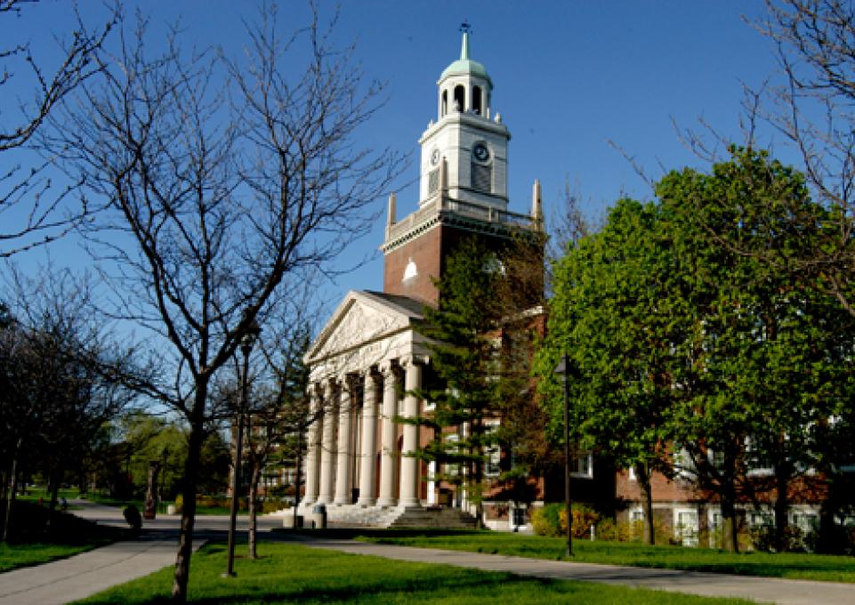 Rockwell Hall fall scene