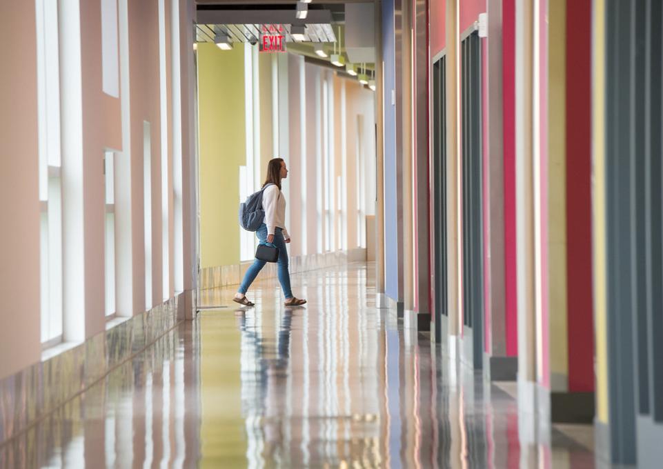 student in Math & Science Complex